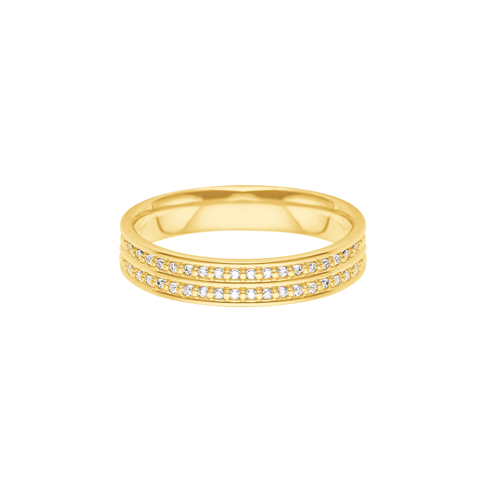 Menor preço em Aliança de Casamento Ouro Amarelo e Diamantes  Always 4,7mm