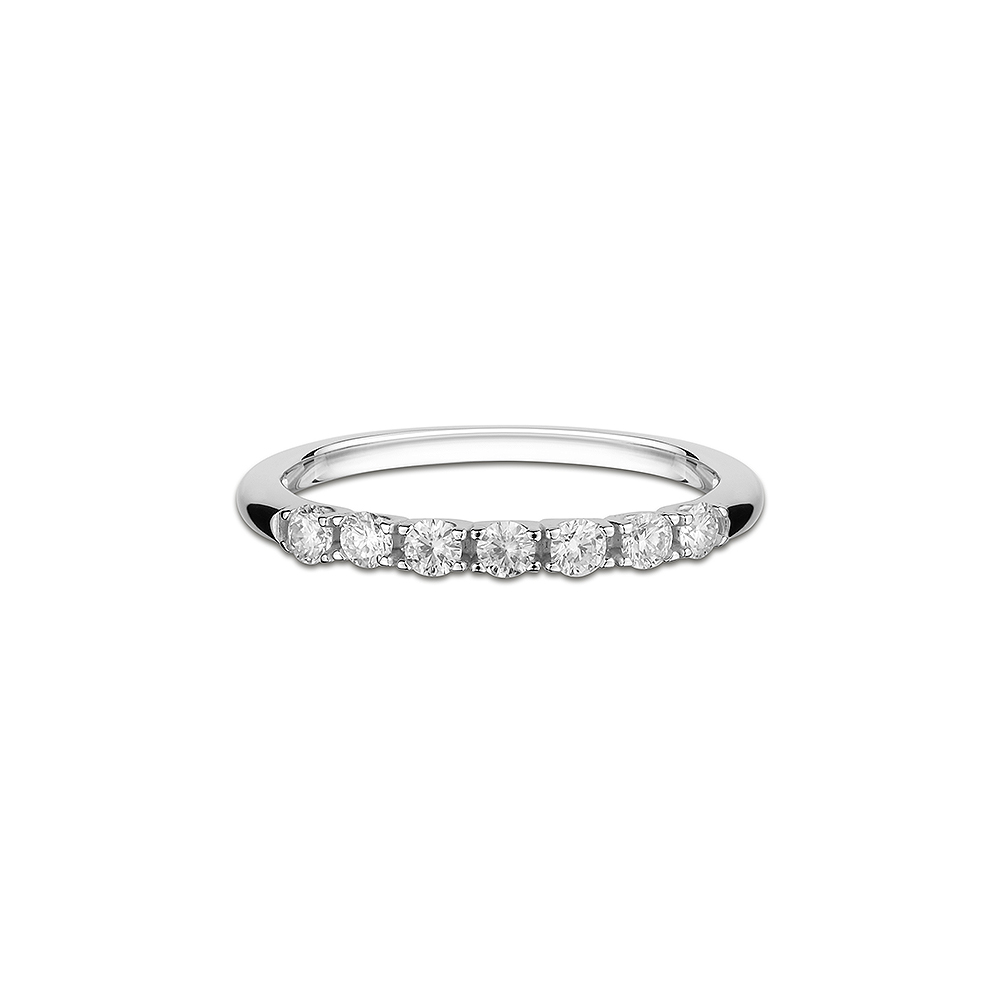 Menor preço em Meia Aliança Ouro Branco com 31 Pontos de Diamantes