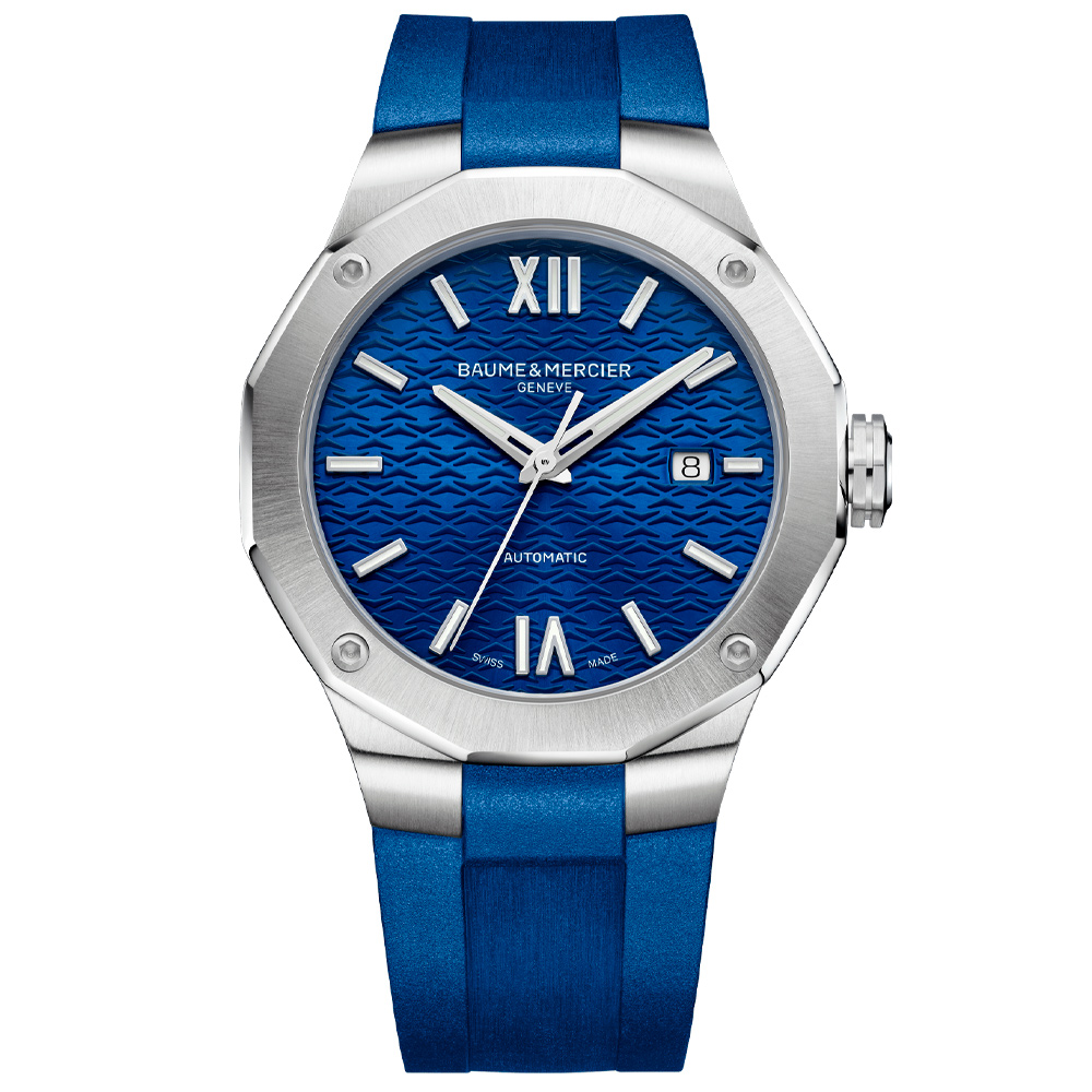 Relógio Baume & Mercier Masculino Borracha Azul M0A10619 10 ATM
