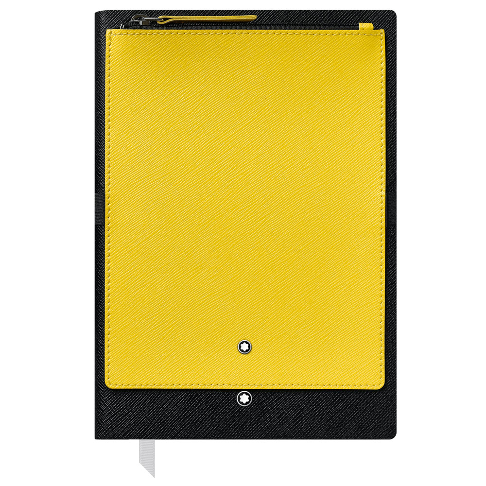 caderno capa preta montblanc