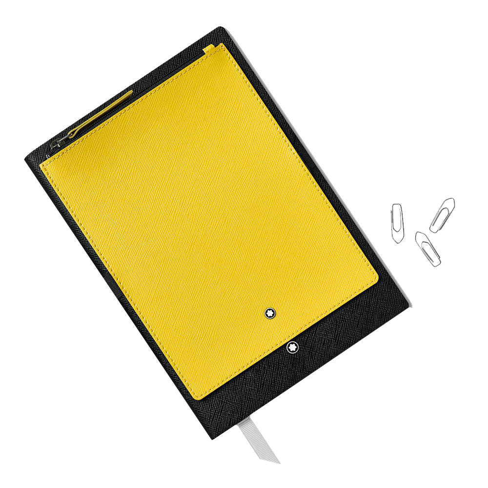 caderno capa preta montblanc