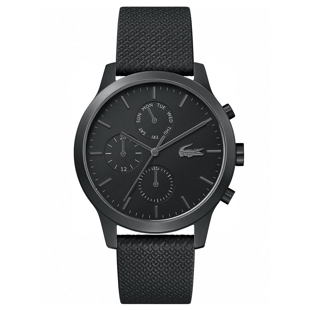 Relógio Lacoste Masculino Couro Preto - 2010997 Menor preço em Relógio Lacoste Masculino Couro Preto - 2010997