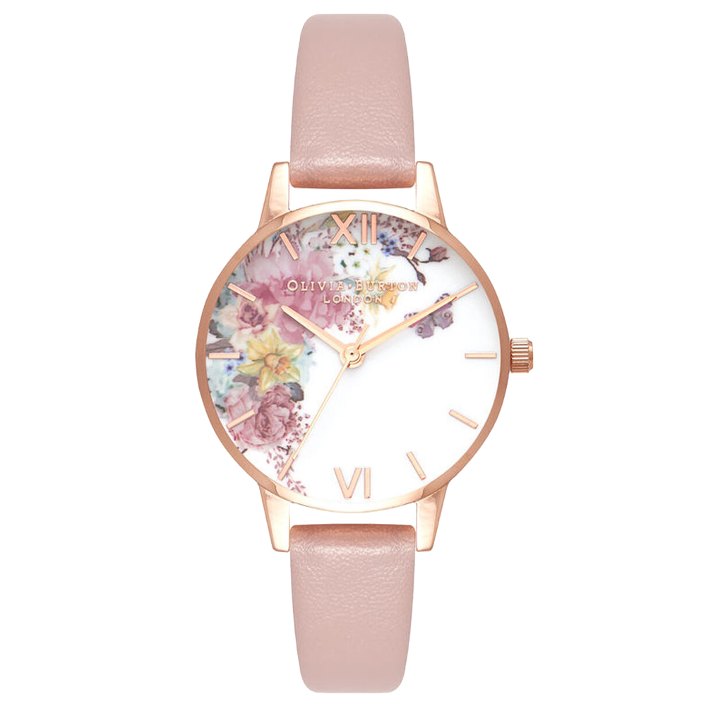 ob16eg100 Flash Sales Relogio Olivia Burton Feminino Couro Rosa OB16EG100