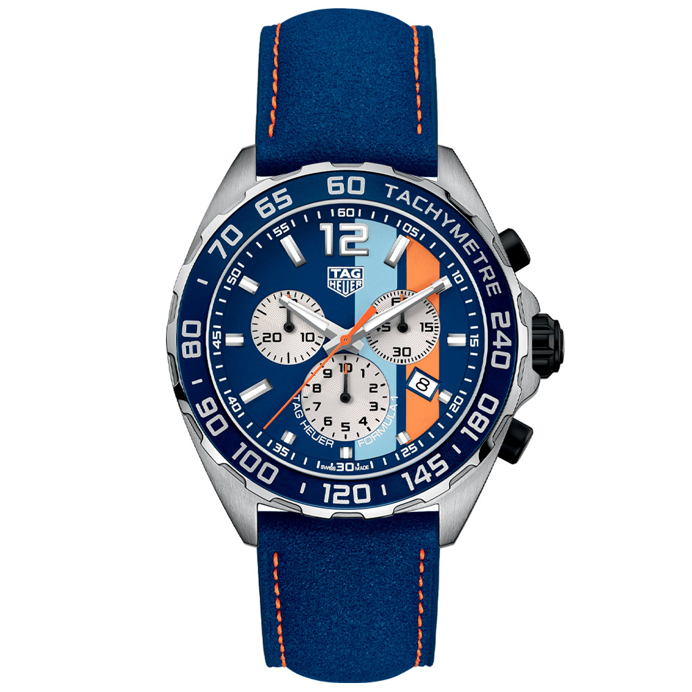 Relógio TAG Heuer Formula 1 Masculino Couro Azul - CAZ101N.FC8243