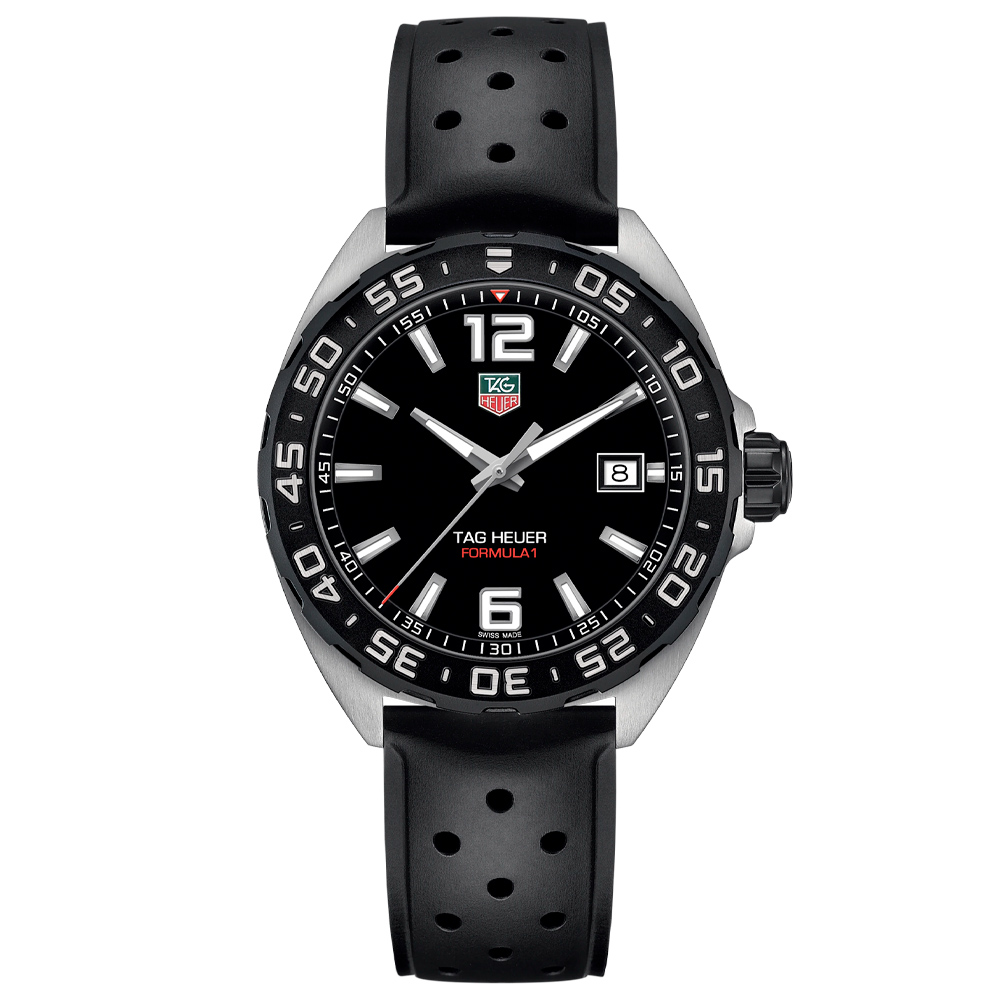 Rel gio TAG Heuer Formula 1 Masculino Borracha Preta WAZ1110