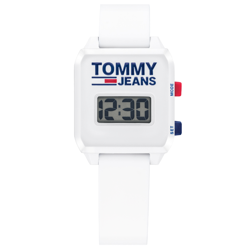 Relógio Tommy Jeans Feminino Borracha Branca - 1782256