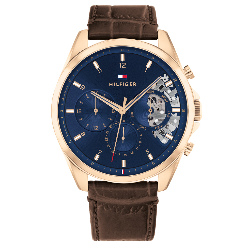 Relógio Tommy Hilfiger Masculino Couro Marrom 1710453 | Menor preço com ...