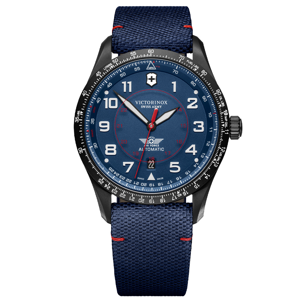 Relógio Victorinox Swiss Army Unissex Tecido Azul 241998 10 ATM